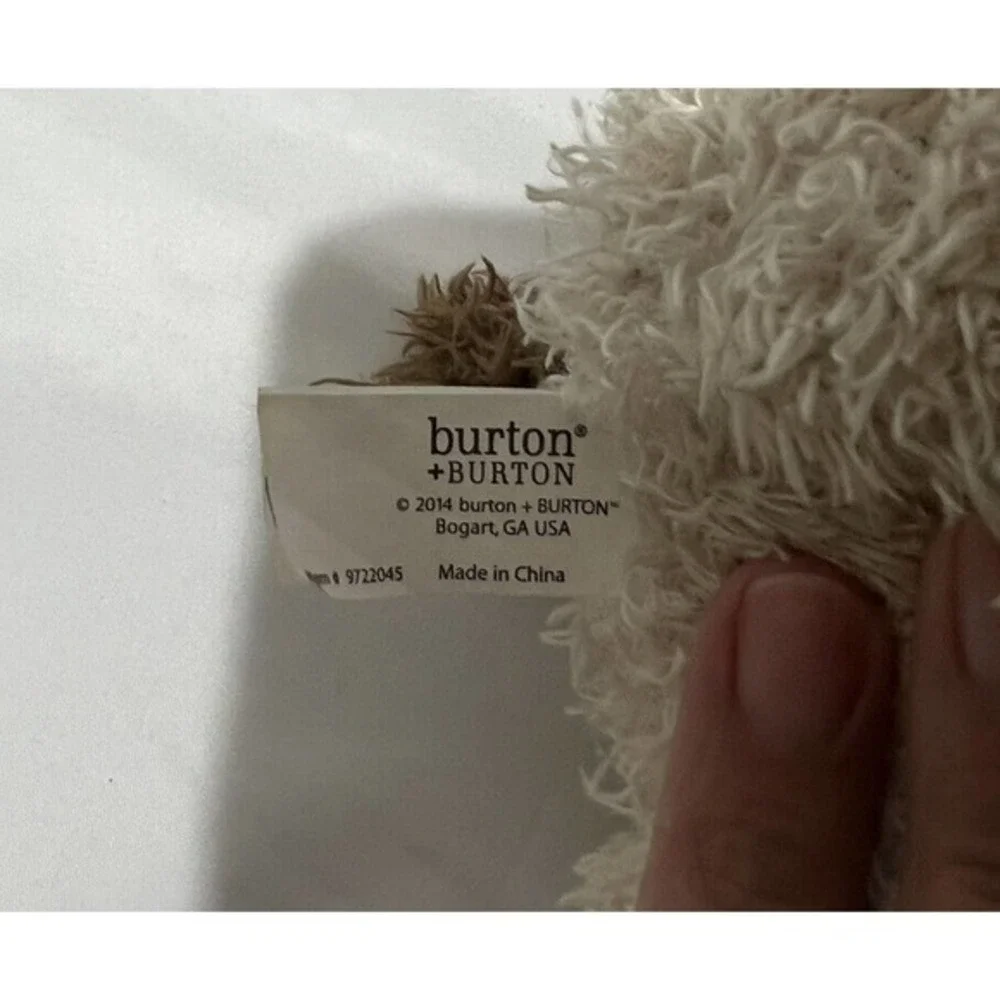 Burton + Burton plush puppy. Cream/Brown ears. Super cute‎ & soft. 11”